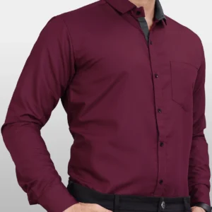 METRONAUT Men Regular Fit Solid Spread Collar Casual Shirt