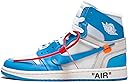 NIKE Mens Air Jordan 1 X Off White NRG UNC White/Dark